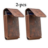 Men's Waist Phone Pouch with Card Slot, Magnetic Lock & Metal Belt Clip, Casual Daily Belt Bag for Large Smartphones, Ideal Gift for Father, Grandpa, Husband, Boyfriend, Practical Present for Blue‑Collar Workers for Job Site & Outdoor Work