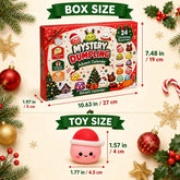 Christmas Mini Squishies Advent Calendar 2026, 24-Day Dumpling Squishy Toy Countdown Calendar with Glitter Squeeze Toys, Holiday Gift for Kids
