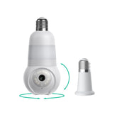 summorefun Light Bulb Security Cam -2K 2.4GHz/5GHz WiFi, Indoor Outdoor Surveillance Monitoring Camera for Home, 360° Pan/Tilt, Color Night Vision, Built-In LED & Spotlight, Easy Installation (2026 Upgrade)