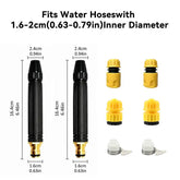 Home high-pressure car wash water gun with booster nozzle and hose, portable handheld water sprayer, a must-have for watering plants and vegetables, car washing, garden cleaning, pet bathing and outdoor rinsing.