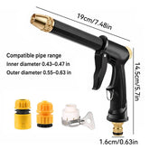 Portable High-Pressure Water Sprayer, Adjustable Garden Hose Nozzle, Car Washing & Maintenance Tool, Pet Cleaning Tool