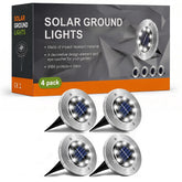 Summorefun Solar Lights for Outside,12 Pack Solar Lights Outdoor Waterproof, Solar Garden Lights Landscape Lighting for Patio Pathway Lawn Yard Deck Driveway Walkway, Cold White