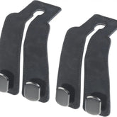 2 Pcs Car Hooks for Headrest, Adjustable Vehicle Seat Back Car Organizers and Storage Accessories, Universal Fit Double Metal Leather Purse Holder for Car (Grey)