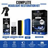 Car Headlight Restoration Fluid — A Powerful, Crystal-Coating Refurbisher for Oxidized and Yellowed Headlights: Removes Haze and Restores Clarity & Brightness