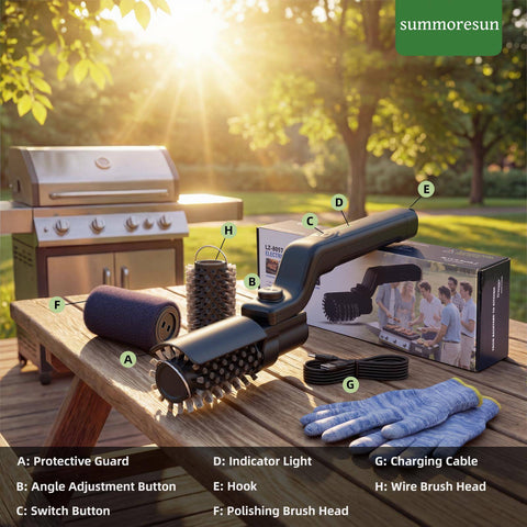 Outdoor Electric BBQ Brush — TikTok's Trending Grill Cleaner of 2026