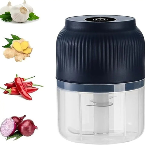 Electric Food Shredder, Mini Meat Grinder, Garlic Puree Maker, Portable Kitchen Gadget for Minced Meat, Vegetable, Onion, Ginger, Chili, Cheese Grater Multifunctional Kitchen Appliances