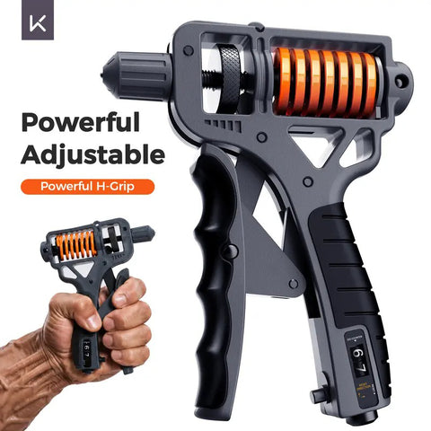 H-Shaped Ergonomic Hand Grip Strengthener - Adjustable 10-660LBS Resistance Strength Workout Equipment, Forearm Exerciser, Power Grip Exercise Equipment for Hand Therapy, Muscle Relaxation