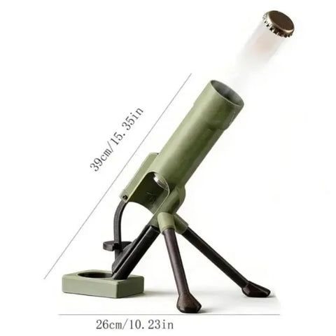 Beer Bottle Mortar Opener, Pop-Up Beer Opener, Tactical Cap Launcher, Hands-Free Press Button, Men's Exclusive, Bar and Desk Decor