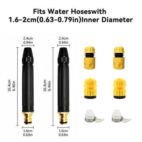 Home high-pressure car wash water gun with booster nozzle and hose, portable handheld water sprayer, a must-have for watering plants and vegetables, car washing, garden cleaning, pet bathing and outdoor rinsing.