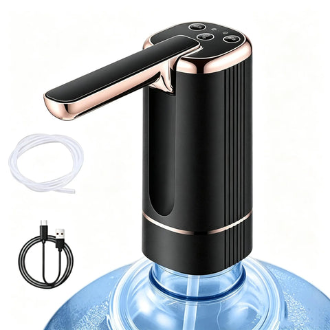 Generic Electric Water Bottle Pump FoldableWater Dispenser Pump for 1-5 GallonAutomatic Water Dispenser Countertop for RVOutdoor Travel Bedside Home Office Camping