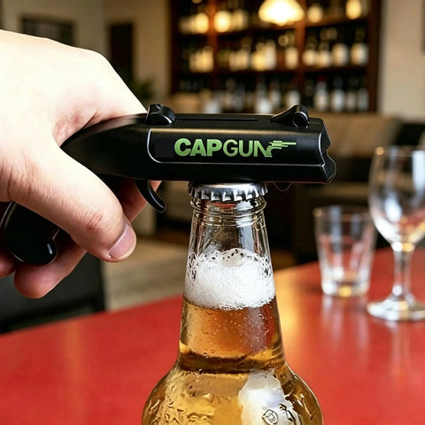 Stainless Steel & ABS Plastic Spring Mechanism Bottle Opener,  Kitchen & Bar Fixture Accessory, Outdoor Tool & Gadget for Father’s Day Gift Ideas, Boyfriend Birthday, Anniversary (Red-Black), Tools And Gadgets