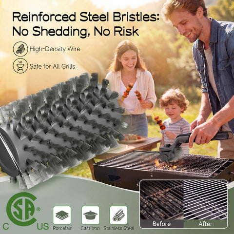 Outdoor Electric BBQ Brush — TikTok's Trending Grill Cleaner of 2026