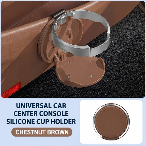 Universal Foldable Car Cup Holder with Hook, Space-Saving Vehicle Drink Holder for Bottles, Coffee Cups & Tumblers, Car Interior Storage Organizer