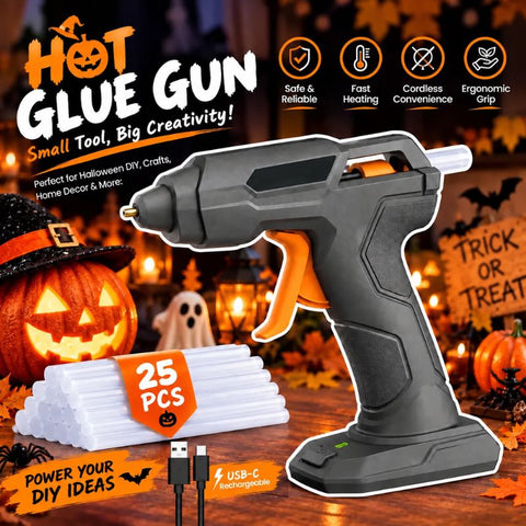 Cordless Fast-Heat Anti-Drip Mini Glue Gun
