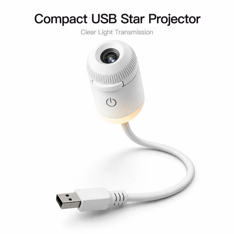 USB Star Sky Projector Lamp, Mini Galaxy Night Light for Bedroom, Romantic Room Decor, Kids Room, Dorm Room & Indoor Space