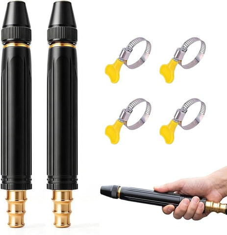 Home High-Pressure Car Wash Spray Gun (Includes Booster Nozzle and Hose Clamp) — An Essential Choice for Watering Flowers and Vegetables, and Cleaning Your Beloved Car.