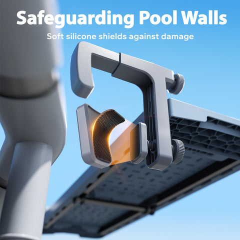 Poolside Bar, Swim Up Bar Exclusively for Above-Ground【Round & Oval 】 Pools. Patio Poolside Table Smart Fold Easy Maintenance, Weather Resistant Stable Tabletop