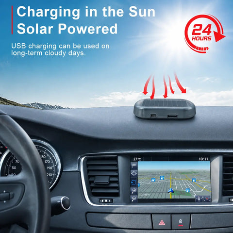 Solar Powered Fake Car Alarm Light, Plastic Material Auto Light Sensor LED Simulated Security Warning Flashing Light, No Wiring DIY Car Anti-Theft Dummy Alarm Lamp