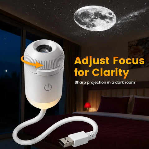 USB Star Sky Projector Lamp, Mini Galaxy Night Light for Bedroom, Romantic Room Decor, Kids Room, Dorm Room & Indoor Space