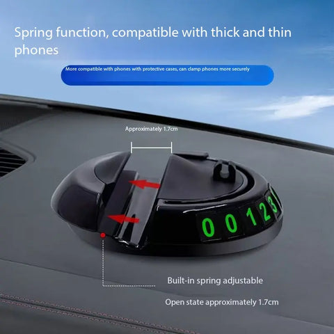 Universal Anti-Slip Car Dashboard Mat with 360°Rotating Phone Holder - Multi-FunctionalOrganizer Pad for Phones, Sunglasses, Keys, andDaily Essentials 2 CarPlay Screen Slot MountInterior Accessories