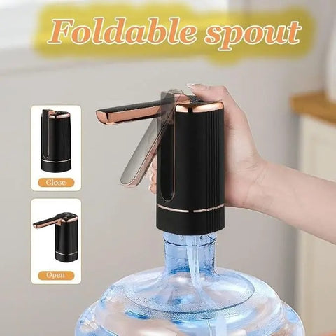 Generic Electric Water Bottle Pump FoldableWater Dispenser Pump for 1-5 GallonAutomatic Water Dispenser Countertop for RVOutdoor Travel Bedside Home Office Camping