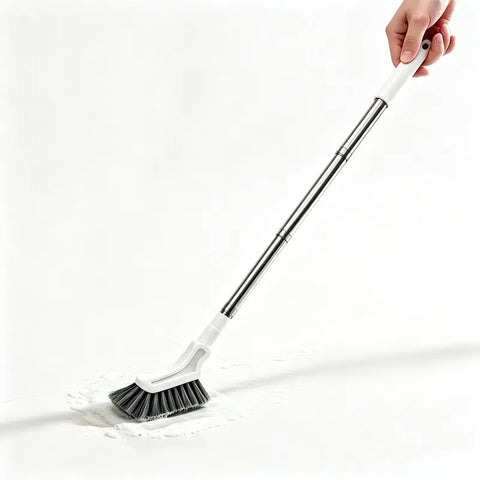 Adjustable Length Stainless Steel Telescopic Long Handle Crevice Cleaning Brush, Narrow Gap Cleaner for Bathroom, Hard-to-Reach Spaces