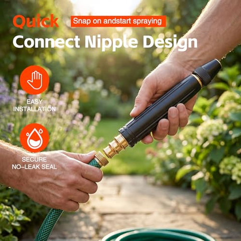 Home High-Pressure Car Wash Spray Gun (Includes Booster Nozzle and Hose Clamp) — An Essential Choice for Watering Flowers and Vegetables, and Cleaning Your Beloved Car.
