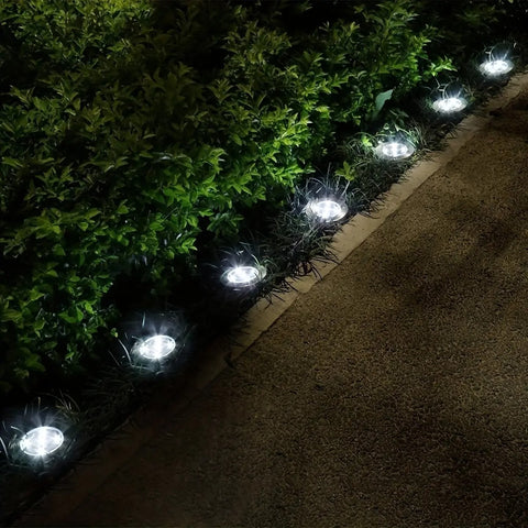 Summorefun Solar Lights for Outside,12 Pack Solar Lights Outdoor Waterproof, Solar Garden Lights Landscape Lighting for Patio Pathway Lawn Yard Deck Driveway Walkway, Cold White