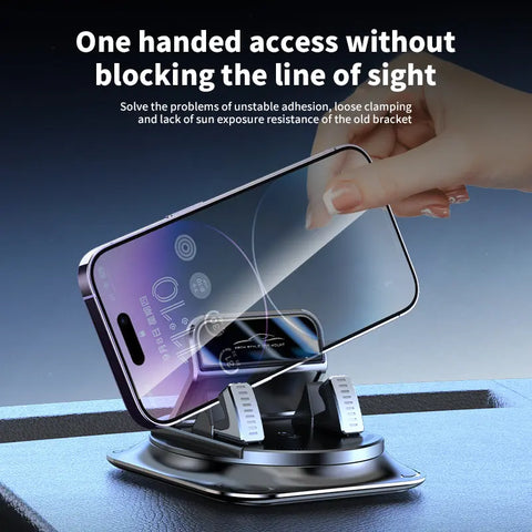Universal 360° Rotation Car Phone Mount - Dashboard Phone Holder for All Smartphones