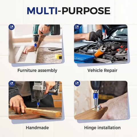 Powerful Magnetic Screw Ring: 1/4-Inch (6.35mm) Universal Magnetic Screw Holder—A Removable Magnetic Bit Holder Compatible with Hex Screwdrivers and Power Screwdriver Bits; An Ideal Gift for Thanksgiving, Christmas, New Year, and Father's Day.