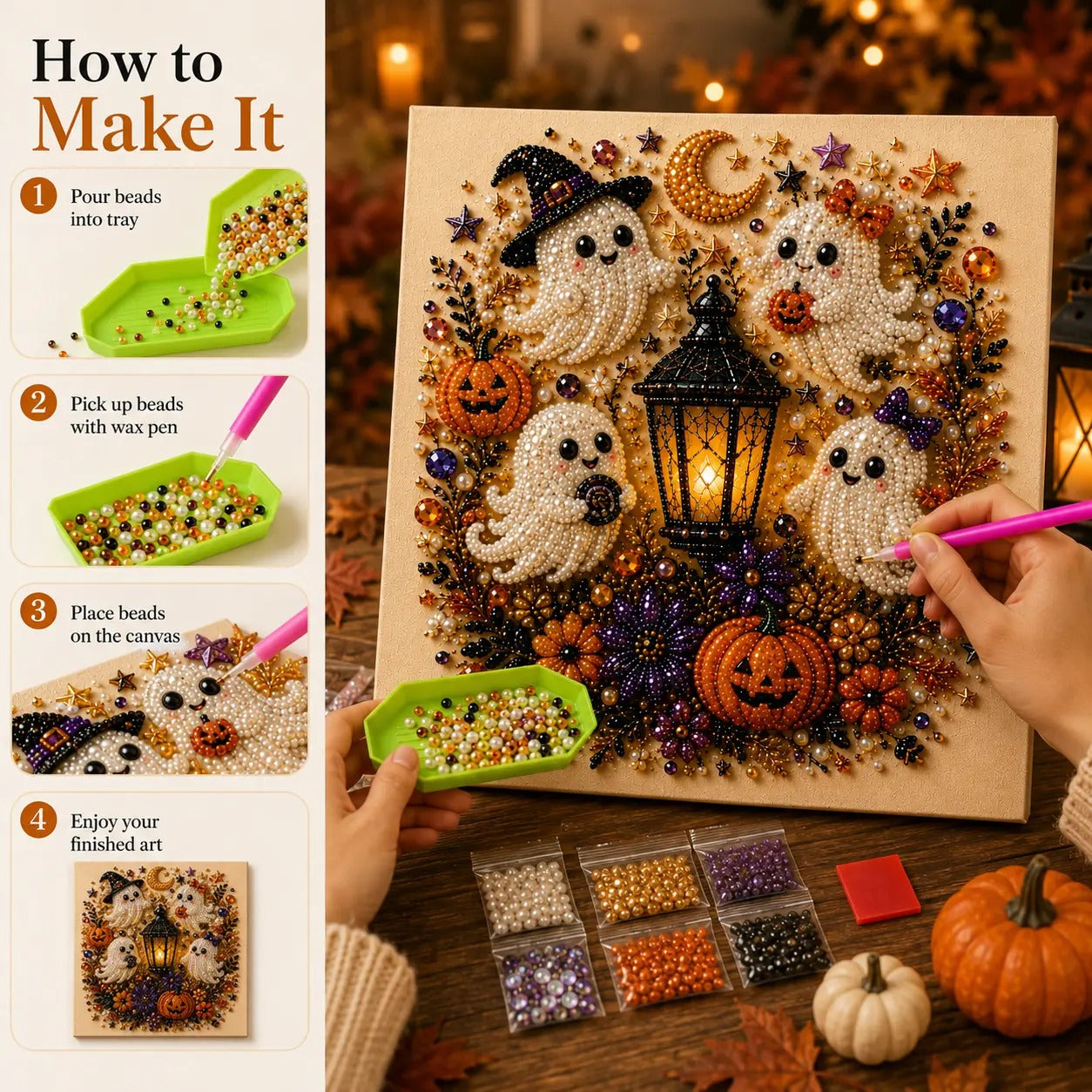 How to make pearl art DIY kit