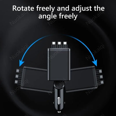 Ultimate Power Station for Phone, Pad & Laptop,Car Charger: Starry LED,1-Click Galaxy Projector,Star Projector Tangle-Free Retractable Cables & Super Fast Charge,PD20W,USB-A 65W,All 120W Max,Power Hub,