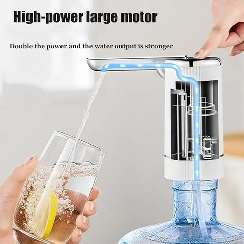 Generic Electric Water Bottle Pump FoldableWater Dispenser Pump for 1-5 GallonAutomatic Water Dispenser Countertop for RVOutdoor Travel Bedside Home Office Camping