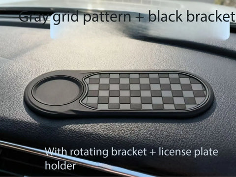 Universal Anti-Slip Car Dashboard Mat with 360°Rotating Phone Holder - Multi-FunctionalOrganizer Pad for Phones, Sunglasses, Keys, andDaily Essentials 2 CarPlay Screen Slot MountInterior Accessories