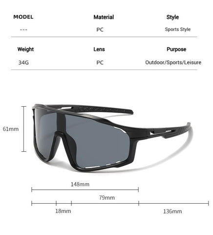 UV-Protective Sunglasses for Hiking and Cycling—Featuring a wind-resistant design, the lenses automatically adjust their tint based on UV intensity.