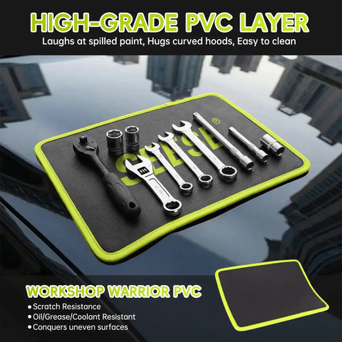 【FathersDayGift】3PC Flexible Magnetic Tool Mat & Tray Holder - Magnetic Tool Tray, Flexible Magnetic Mat, PVC & Non-Slip for Garage Workshop, Auto Repair Tools fathersdaygiftideas fathersdaygift