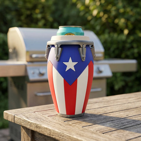 Conga Style Can Holder, 3D Printed 12oz Can Stand, Portable Drink Carrier, Unique Beverage Rack, Perfect for Parties and Festivals