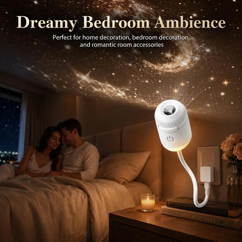 USB Star Sky Projector Lamp, Mini Galaxy Night Light for Bedroom, Romantic Room Decor, Kids Room, Dorm Room & Indoor Space