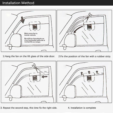 【Father's Day gift】Dual Outlet Solar Car Vent Fan Auto Air Circulation Cooling Exhaust Fan For Vehicle,Exhaust Fan