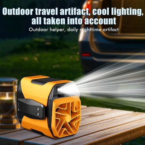 Personal Portable Waist Clip Fan,Rechargeable 5000mAh Battery Power bank,10Speeds Strong Airflow,LED Light,up to 8H of Working Time,Hands-Free Hanging Neck Fan,Wearable Belt Fan for Camping,Outdoor,Jobsite,Farms,Fishing #SummerWins #DealsForYouDays