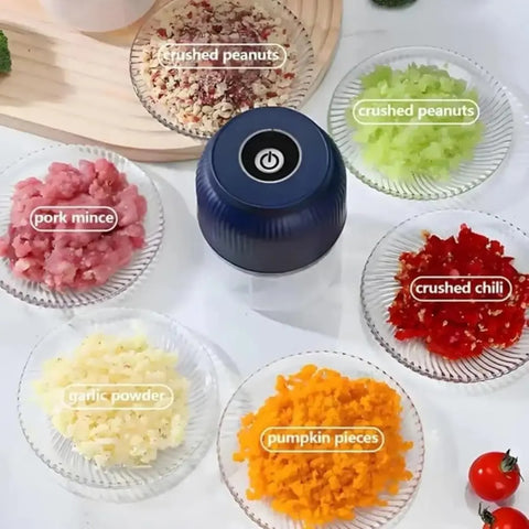 Electric Food Shredder, Mini Meat Grinder, Garlic Puree Maker, Portable Kitchen Gadget for Minced Meat, Vegetable, Onion, Ginger, Chili, Cheese Grater Multifunctional Kitchen Appliances