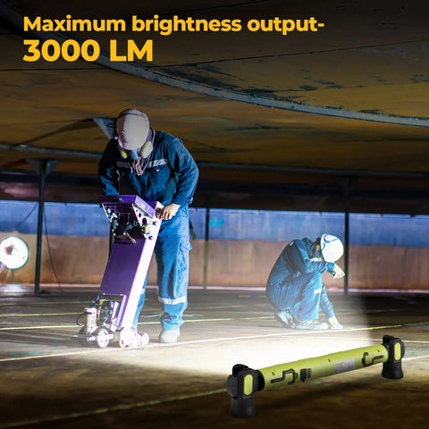 Under-Hood Inspection Light Bar — 3000-Lumen Magnetic LED Light Bar (with Hooks), 5200mAh Cordless Rechargeable Hood Light, Single Unit. Ideal for Auto Technicians, Vehicle Maintenance, and Garage Work.