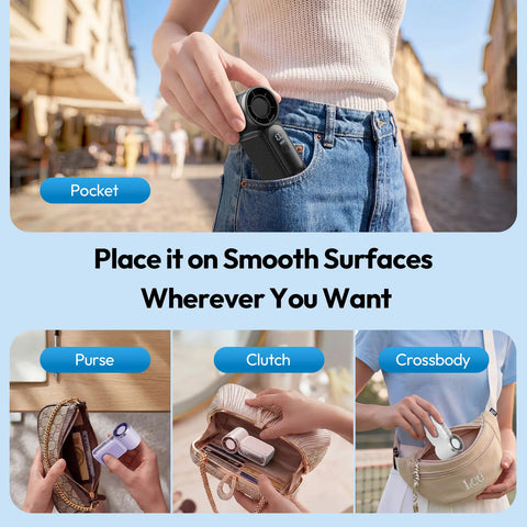 [15H Long Battery Life | 1-100 Speed Turbo] GAIATOP HF-18 Super Mini Handheld Fan, Portable Pocket Fan with Digital Display for Eyelash & Makeup Drying, Hot Flashes, USB Rechargeable Travel Accessory, Gift