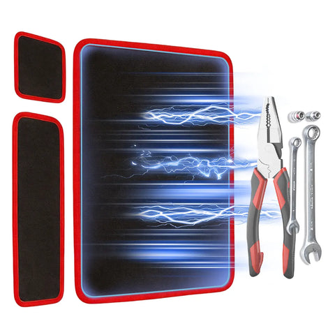 【FathersDayGift】3PC Flexible Magnetic Tool Mat & Tray Holder - Magnetic Tool Tray, Flexible Magnetic Mat, PVC & Non-Slip for Garage Workshop, Auto Repair Tools fathersdaygiftideas fathersdaygift