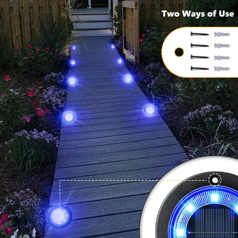 2-in-1 Waterproof Solar Ground Lights