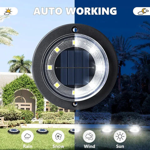 2-in-1 Waterproof Solar Ground Lights