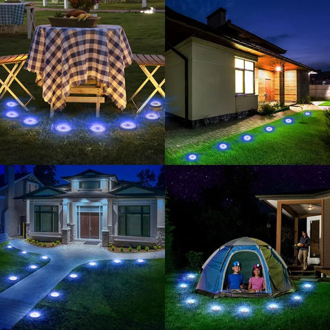 2-in-1 Waterproof Solar Ground Lights