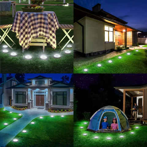 2-in-1 Waterproof Solar Ground Lights