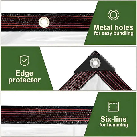 Heavy-Duty Clear Waterproof Outdoor Tarp