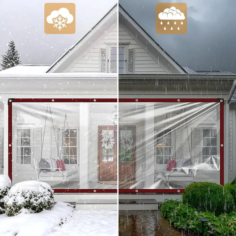 Heavy-Duty Clear Waterproof Outdoor Tarp